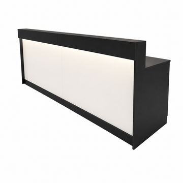 Straight Reception Desk with LED-Lit Front Panel