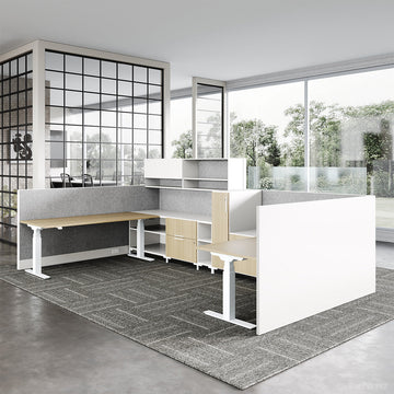 Empty Height Adjustable Office Workstation