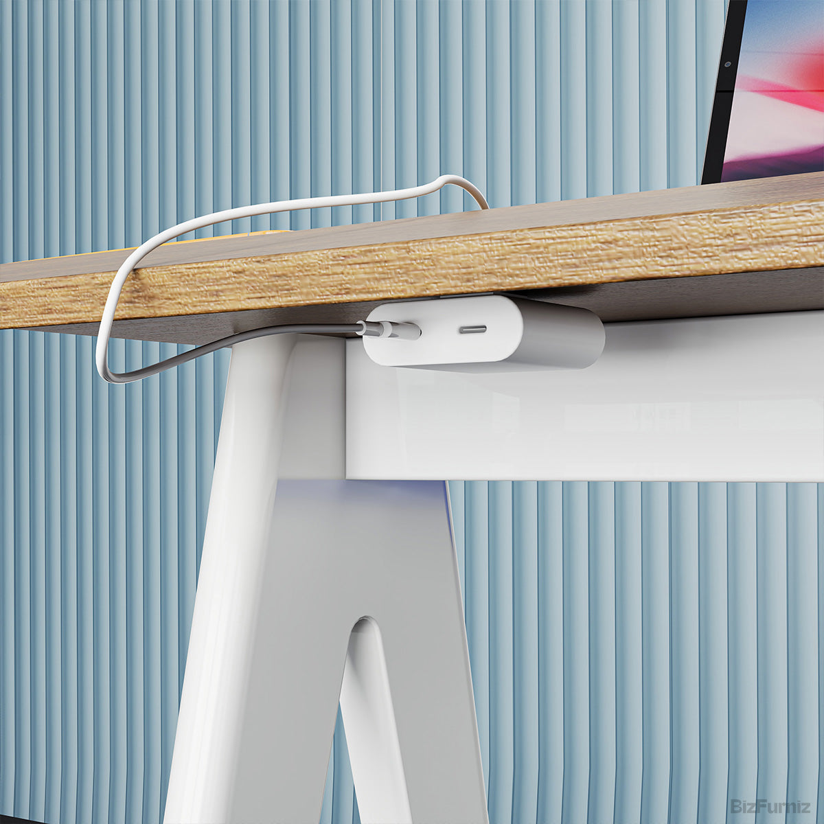 Desk Built-In Charging Port