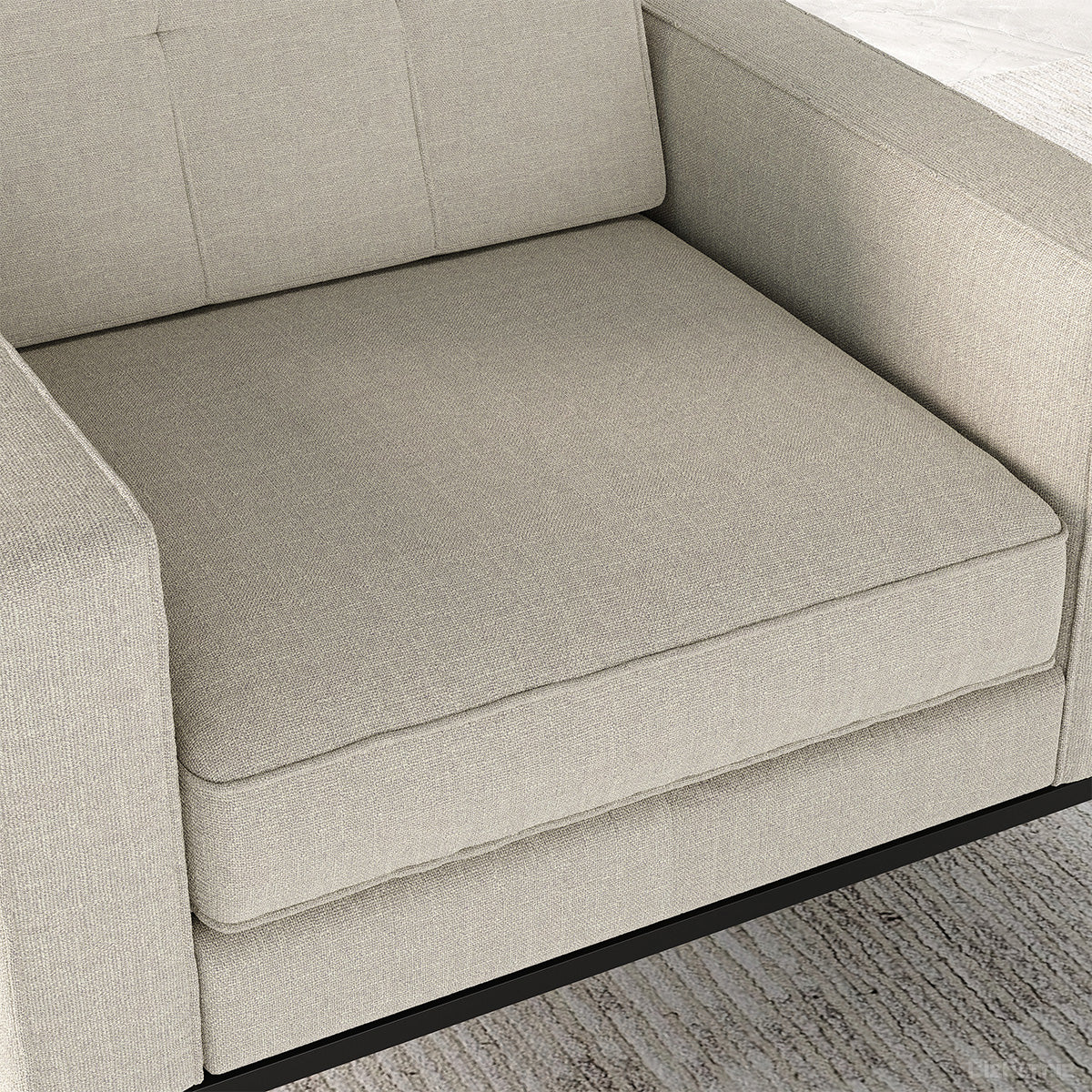 Padded Thick Seat Cushion of Modern Accent Chair