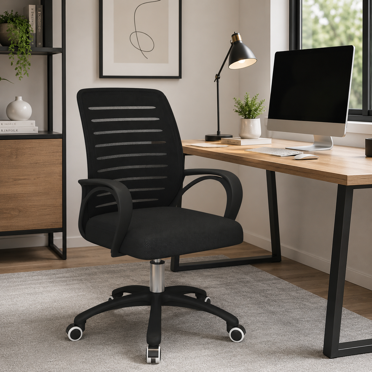 Height Adjustable Office Chair with Mesh Back