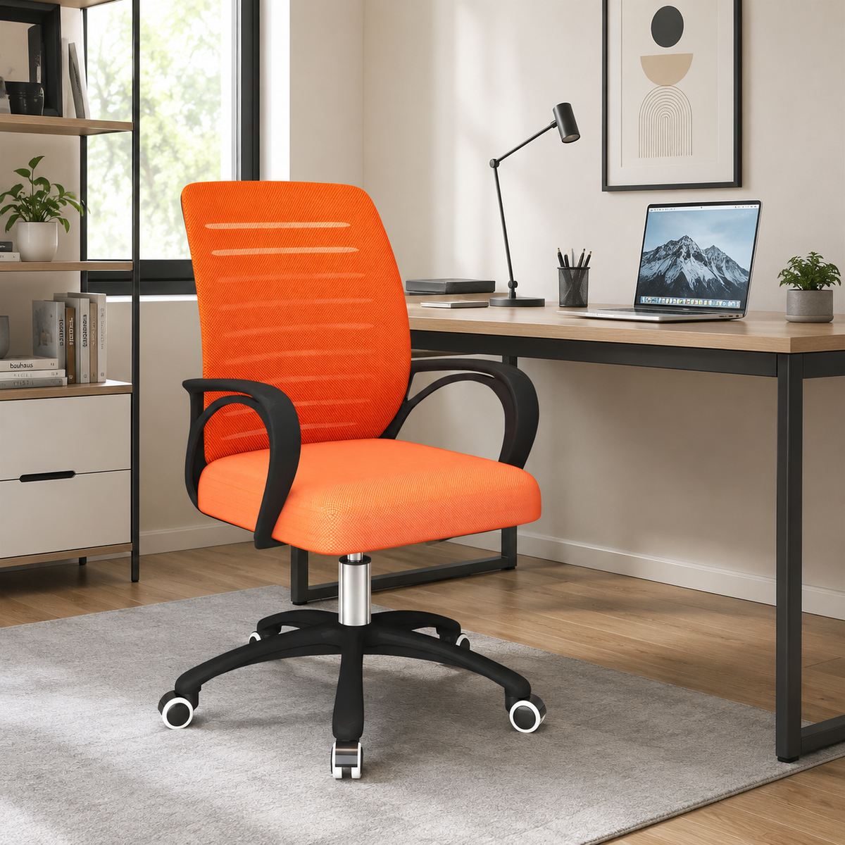 Height Adjustable Office Chair with Mesh Back