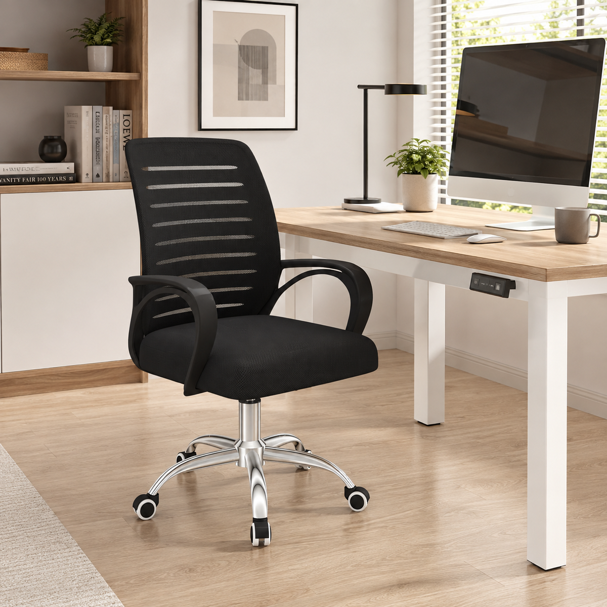Height Adjustable Office Chair with Mesh Back