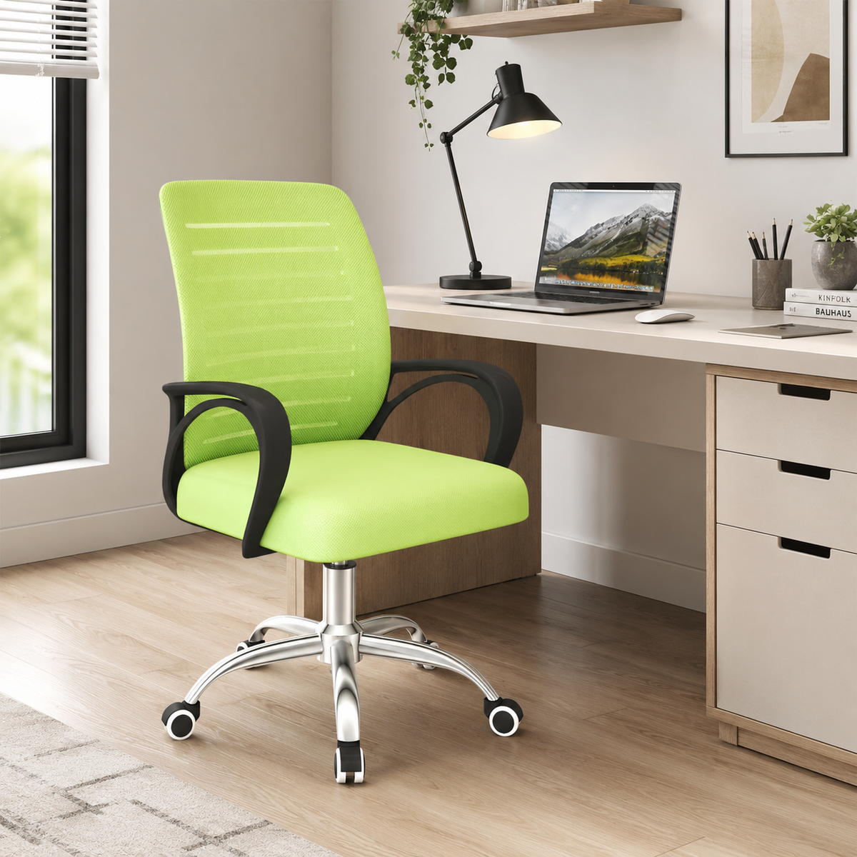 Height Adjustable Office Chair with Mesh Back