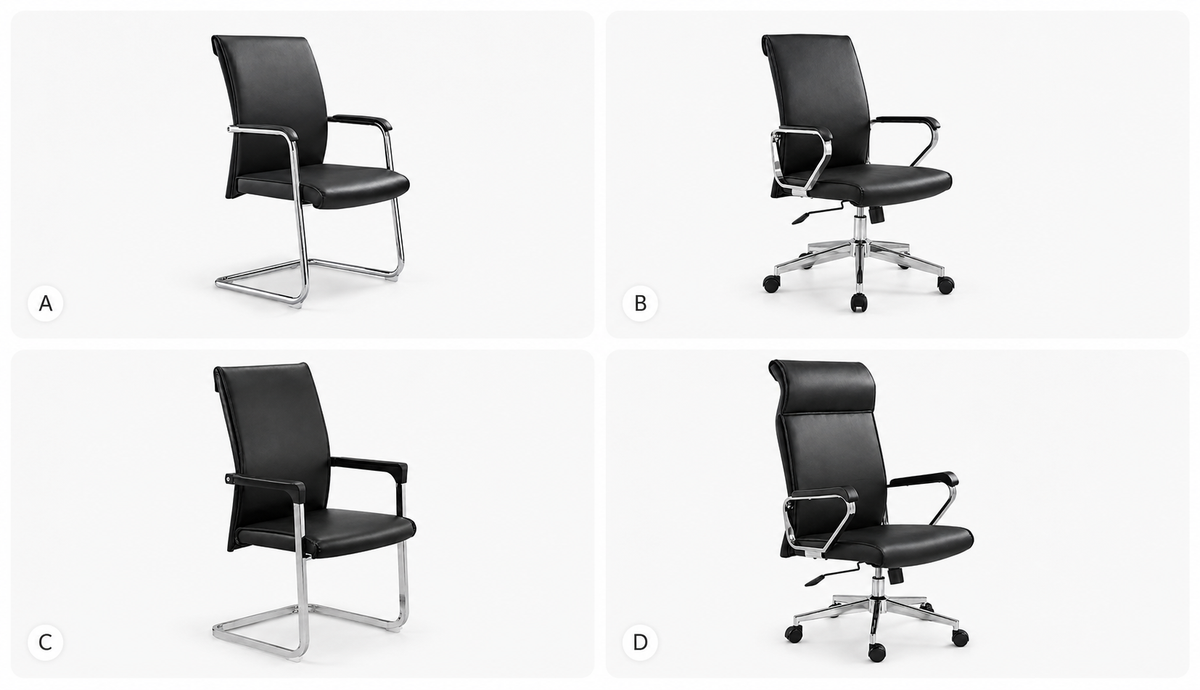 black-faux-leather-office-chair