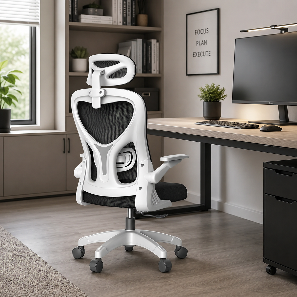 Adjustable Mesh Office Chair with Lumbar Support