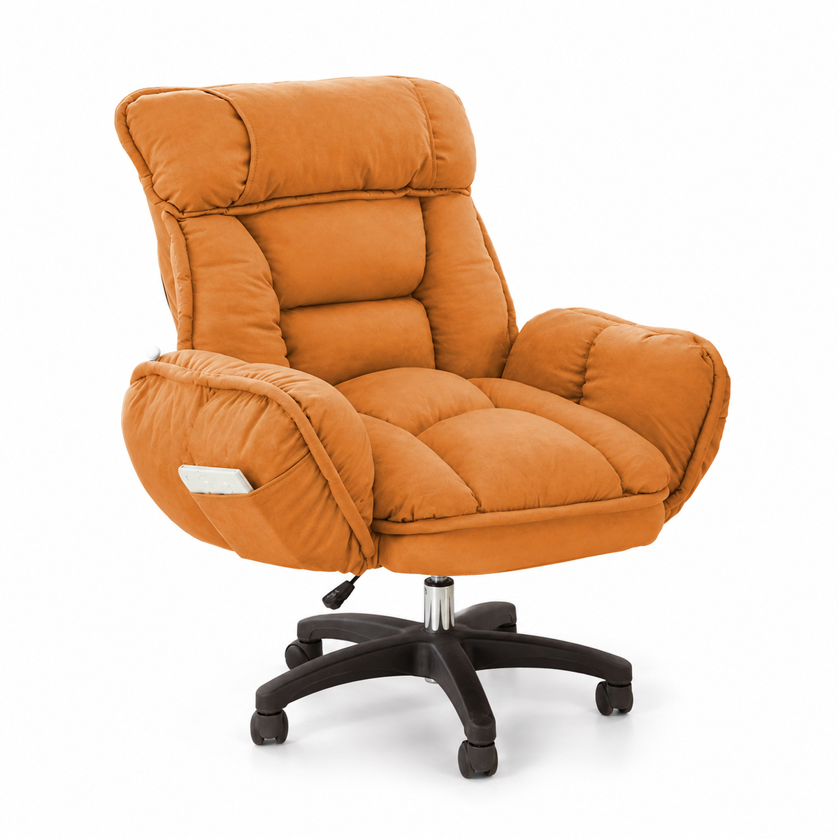 Reclining Fabric Office Chair with Adjustable Armrests