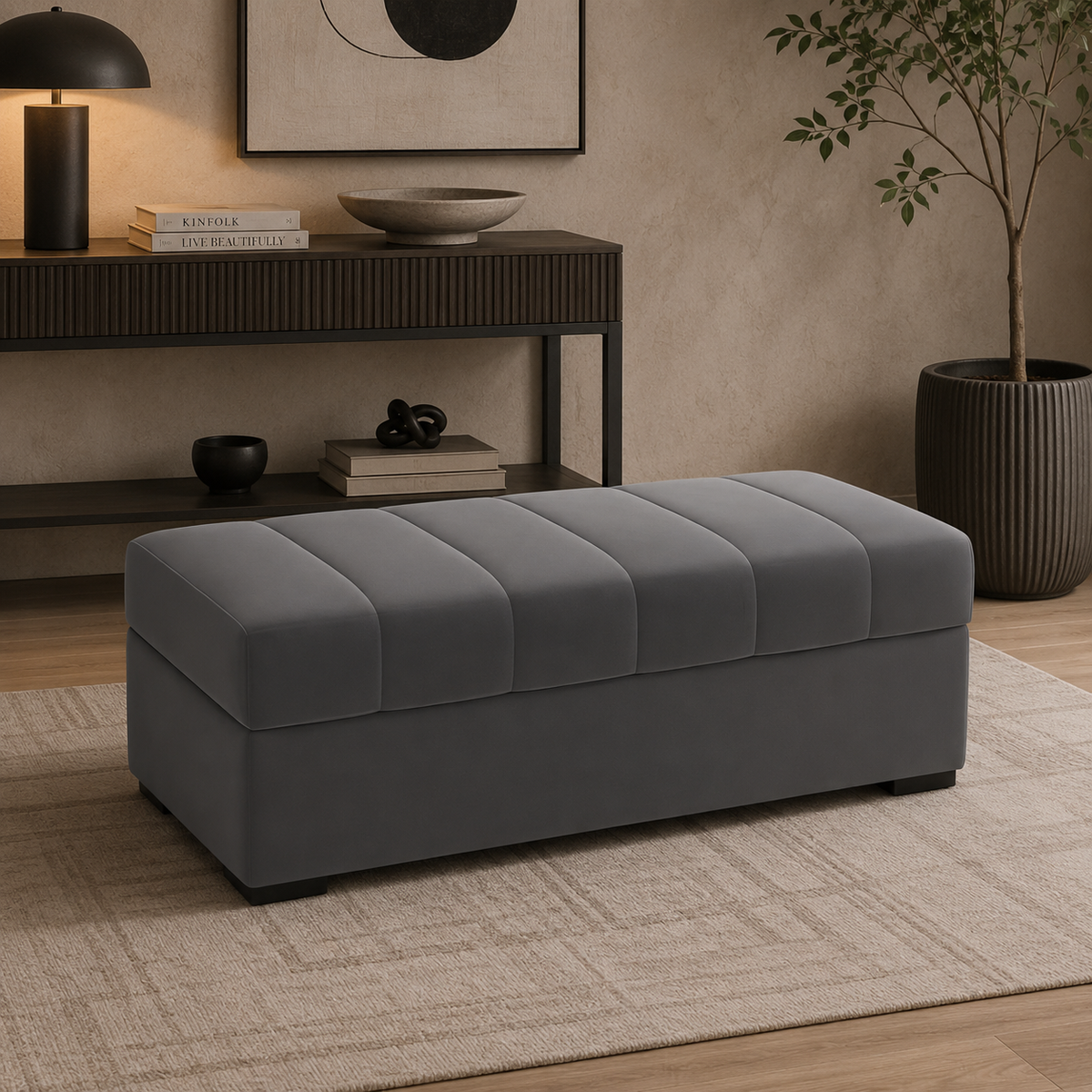 upholstered-storage-bench-channel-tufted-seat