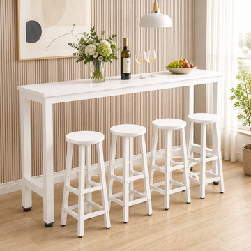Classic Space-Saving Bar Table with Optional Stools