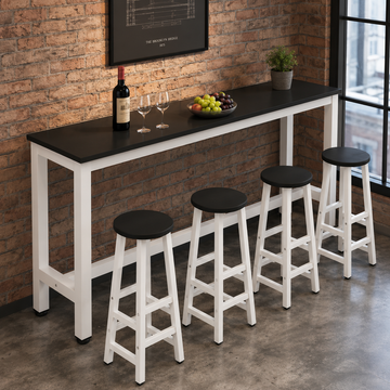 Classic Space-Saving Bar Table with Optional Stools