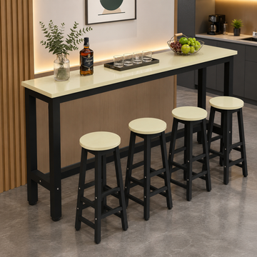 Classic Space-Saving Bar Table with Optional Stools