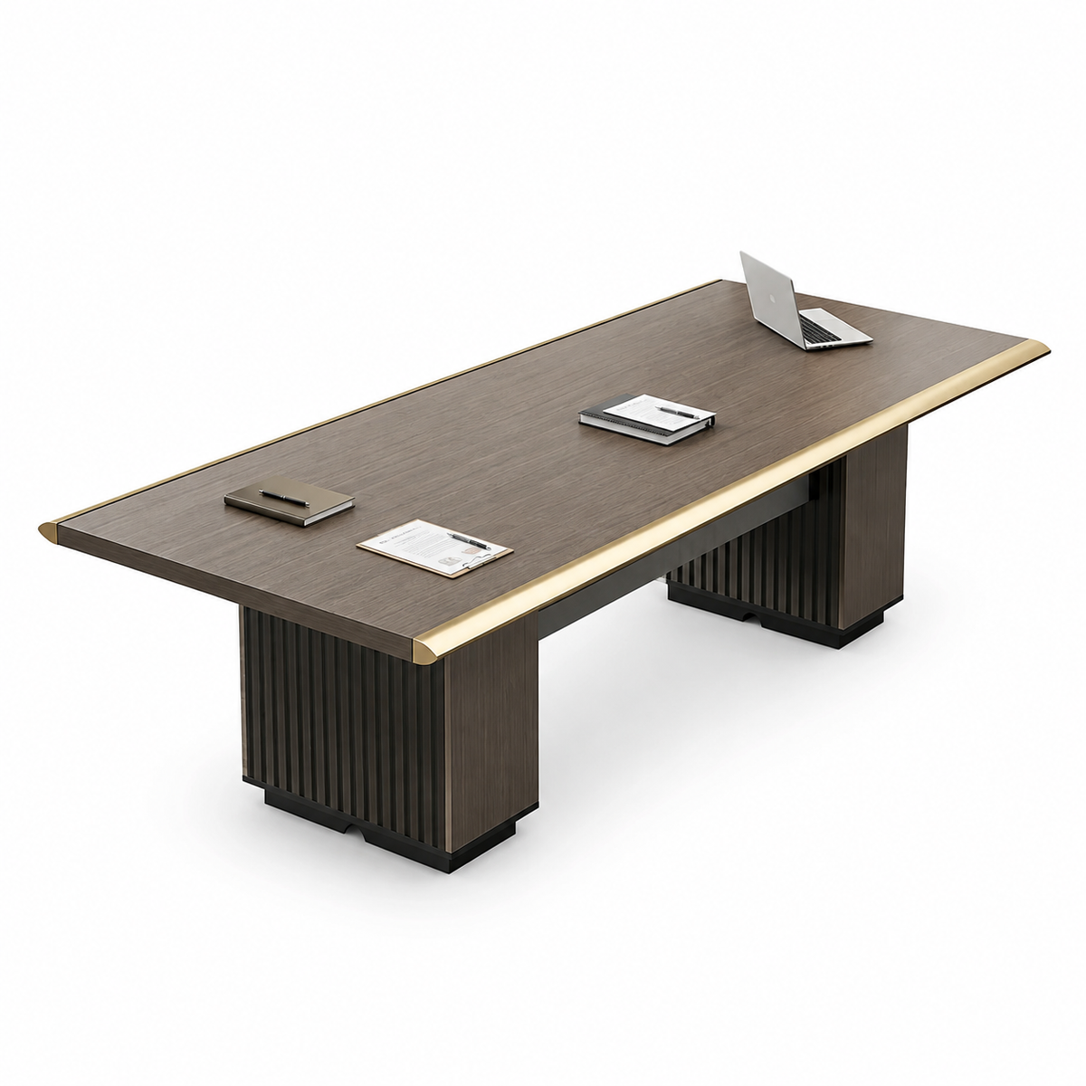 Conference Table with Aluminium Trim and Concealed Cable Box
