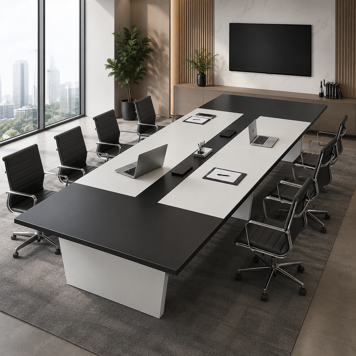 two-tone-conference-table-cable-charging-box