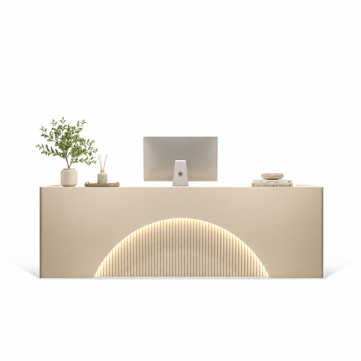 Fully Assembled Reception Counter with LED Arch