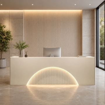 Fully Assembled Reception Counter with LED Arch