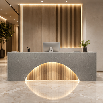 Fully Assembled Reception Counter with LED Arch