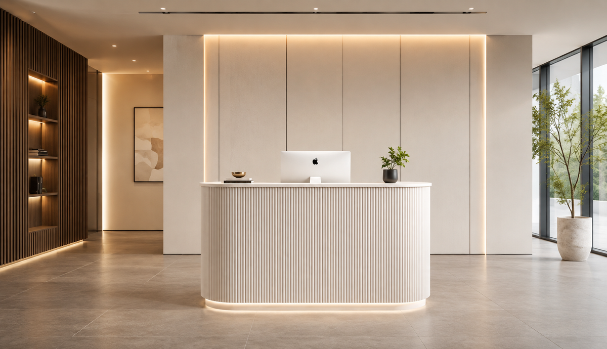 curved-fluted-reception-counter