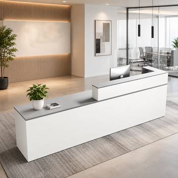 reception-desk-keyboard-tray-lockable-drawer
