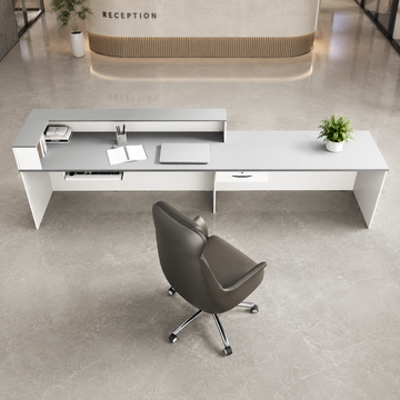 reception-desk-keyboard-tray-lockable-drawer