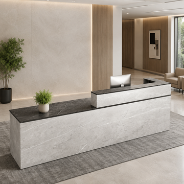 reception-desk-keyboard-tray-lockable-drawer