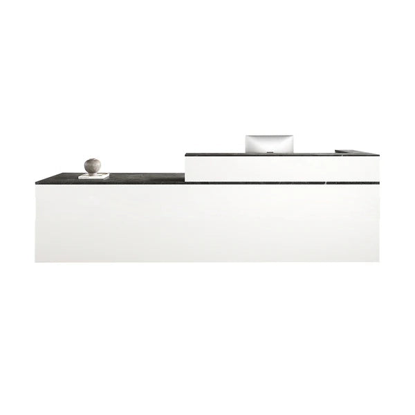 Reception Desk with Keyboard Tray and Lockable Drawer