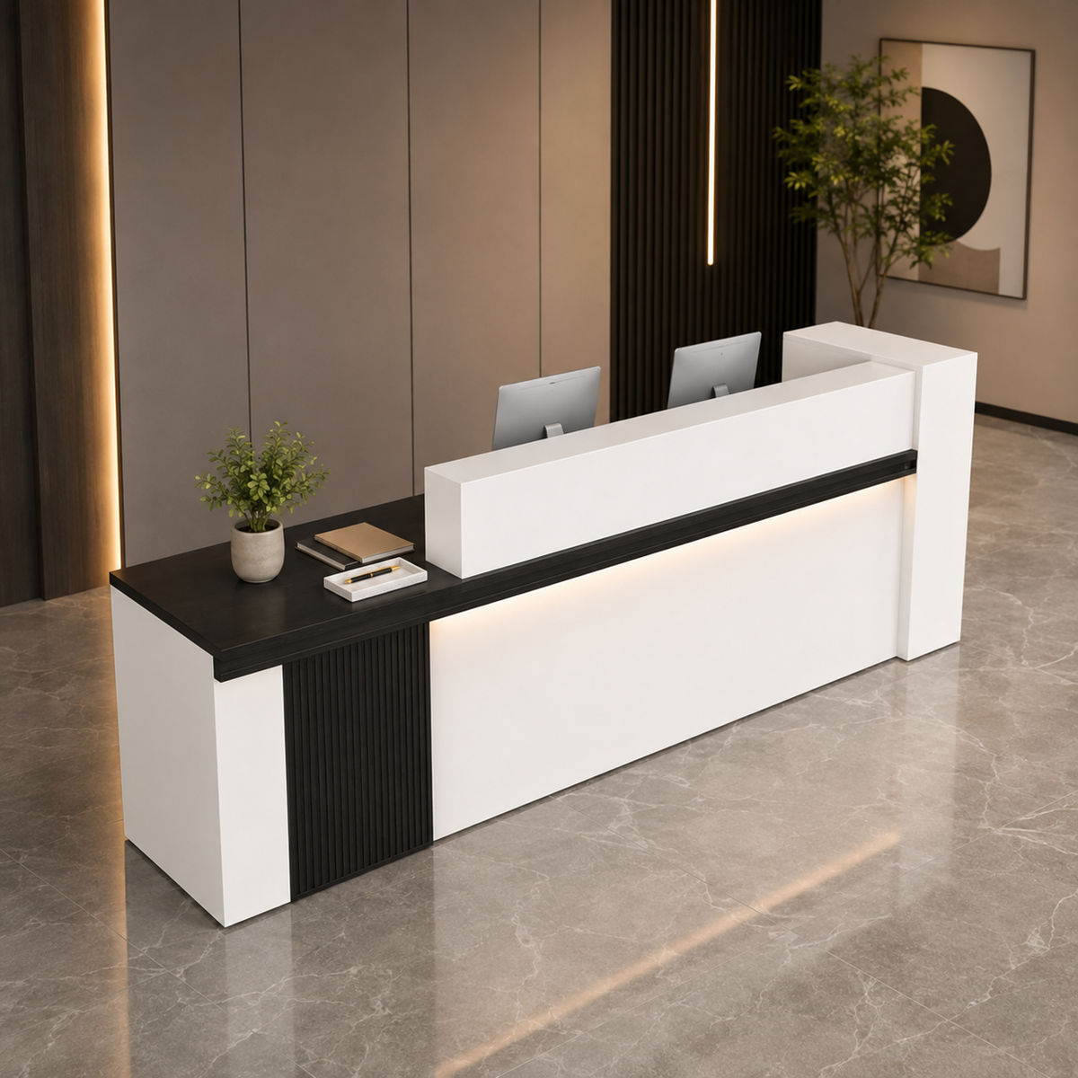straight-led-reception-desk