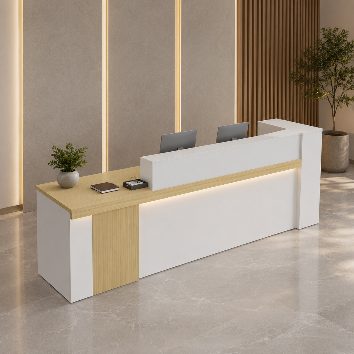straight-led-reception-desk