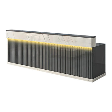 Slatted Reception Counter with LED Lighting