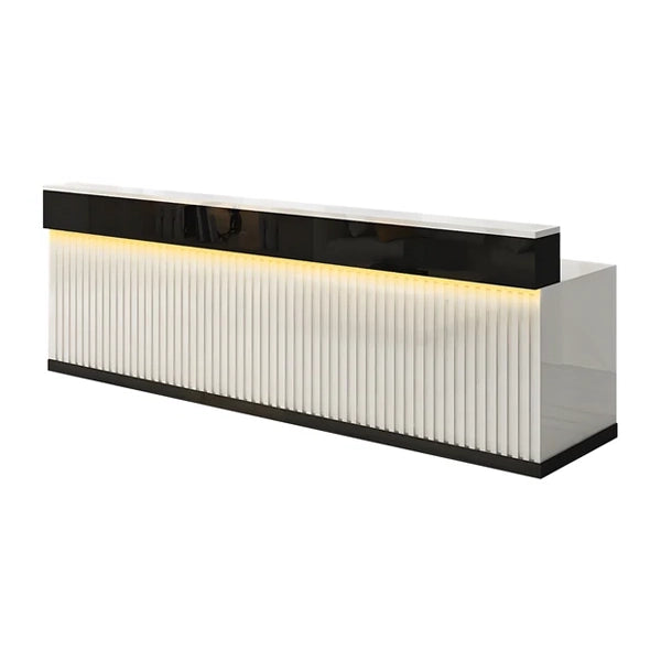 Slatted Reception Counter with LED Lighting