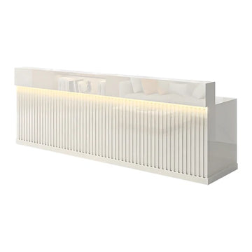 Slatted Reception Counter with LED Lighting