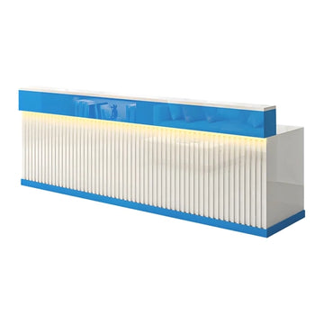 Slatted Reception Counter with LED Lighting