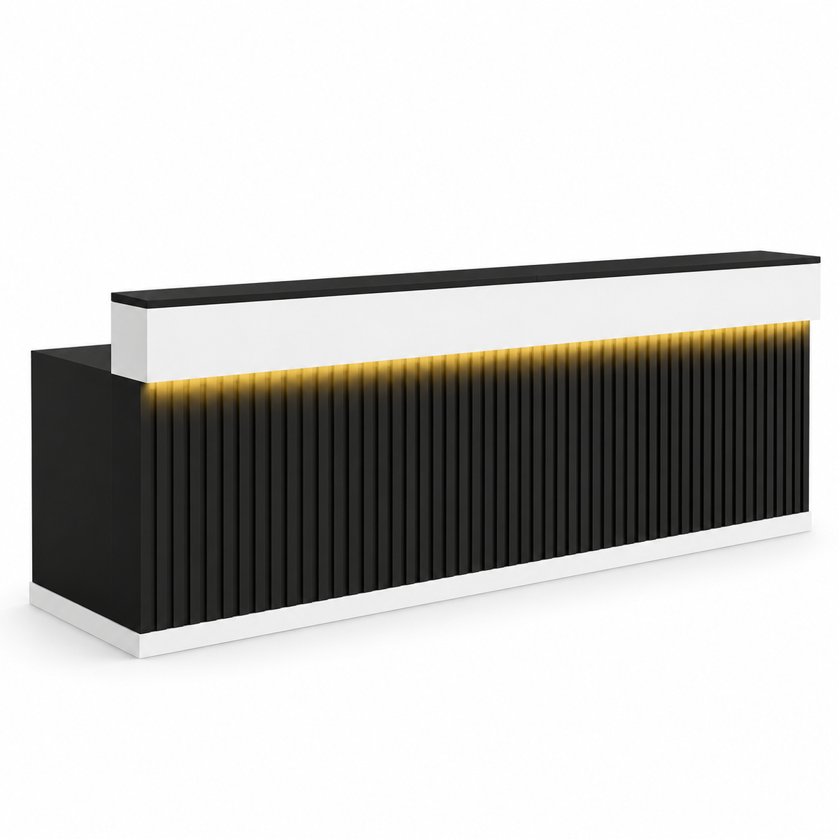 Slatted Reception Counter with LED Lighting