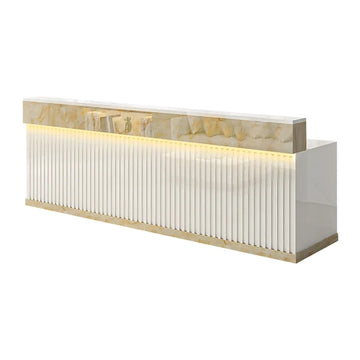 Slatted Reception Counter with LED Lighting