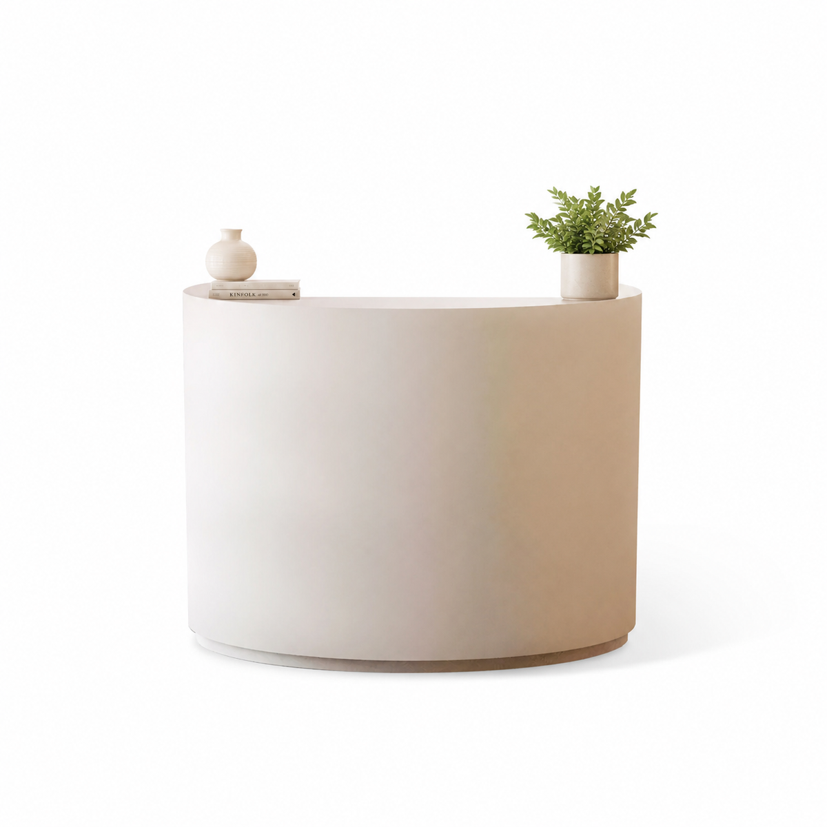 Fully Assembled Curved Reception Counter