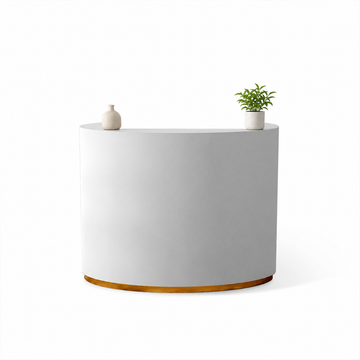 Fully Assembled Curved Reception Counter