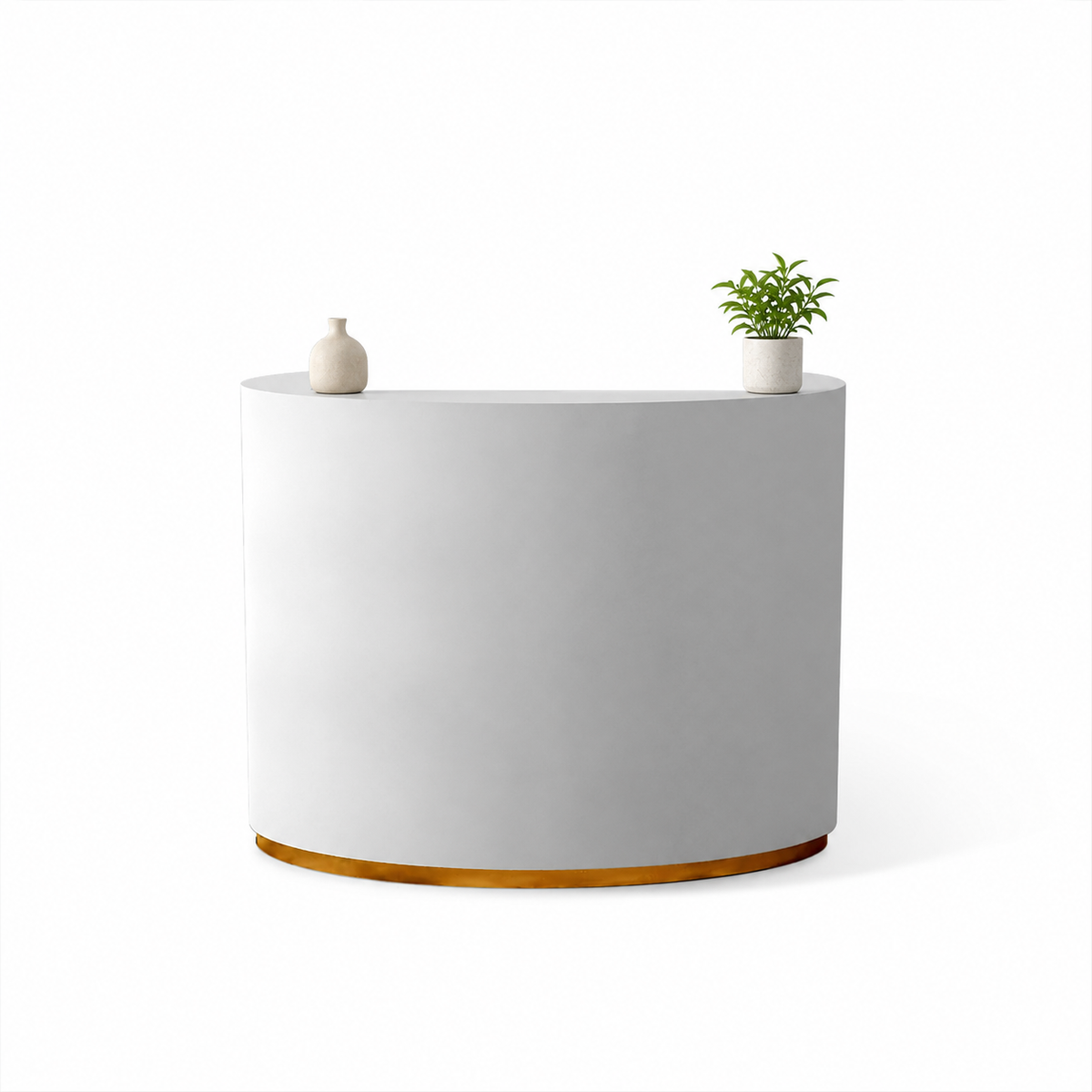 Fully Assembled Curved Reception Counter