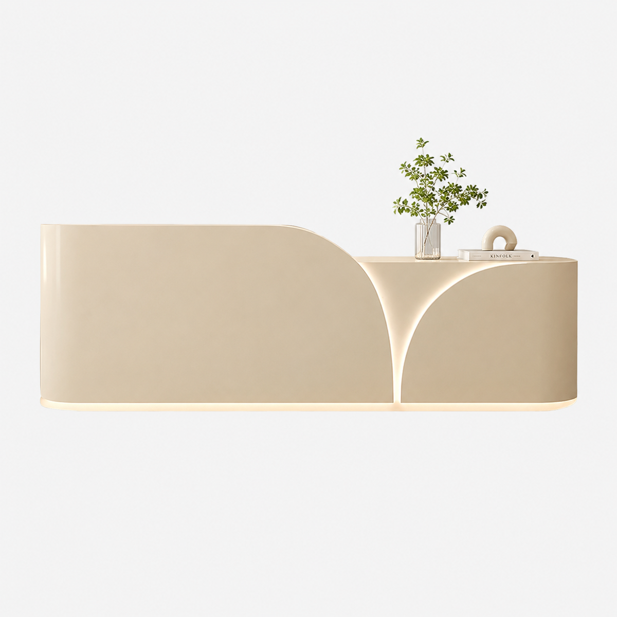 Reception Counter with Curved LED Front