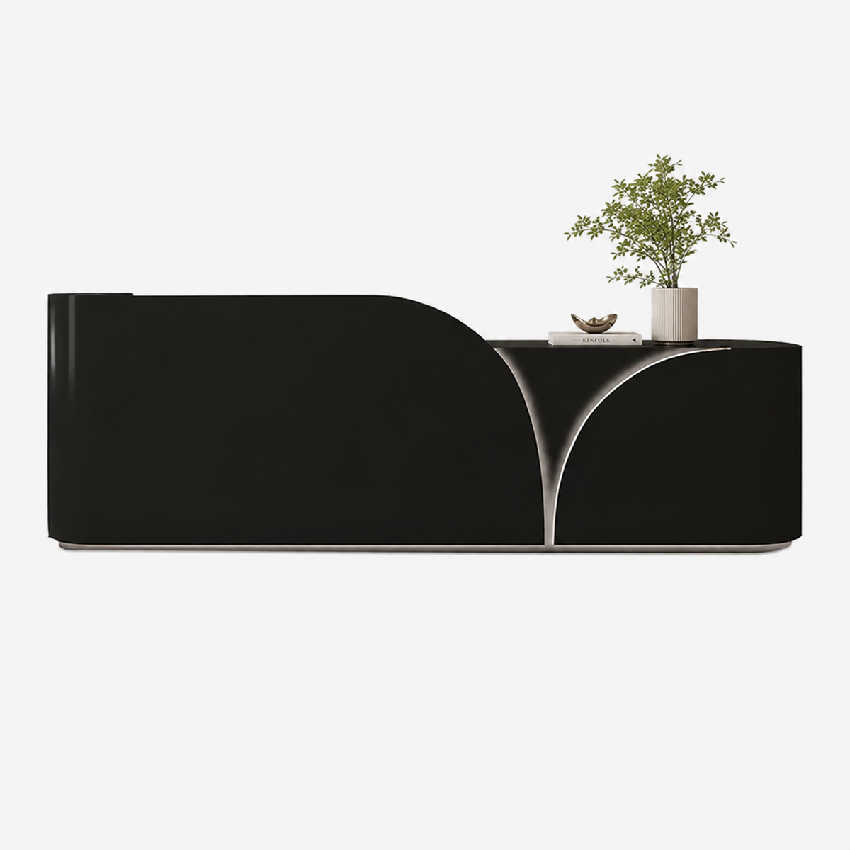 Reception Counter with Curved LED Front