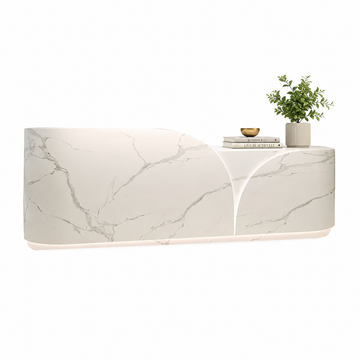 Reception Counter with Curved LED Front