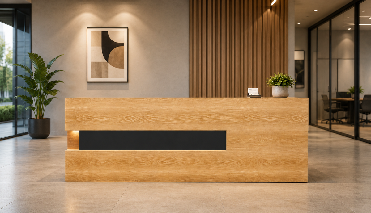 detailstraight-wood-grain-reception-desk
