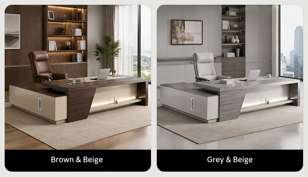 Two-Tone Desk Finishes