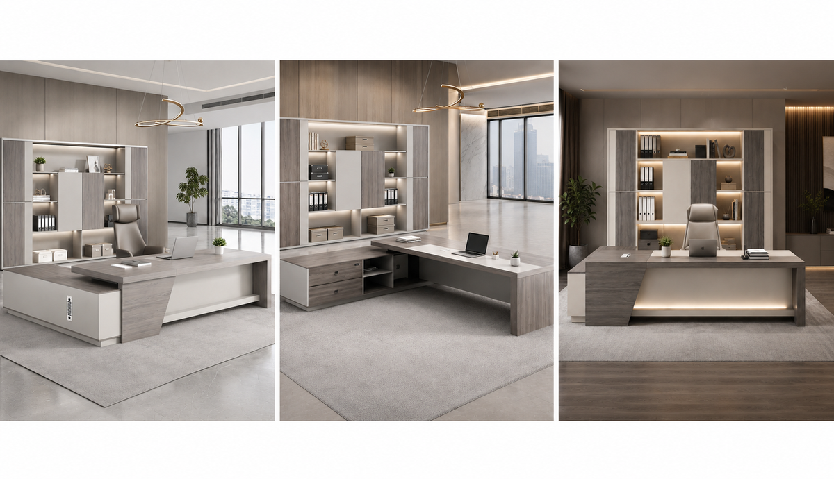 Desk and Bookcase Layout Views