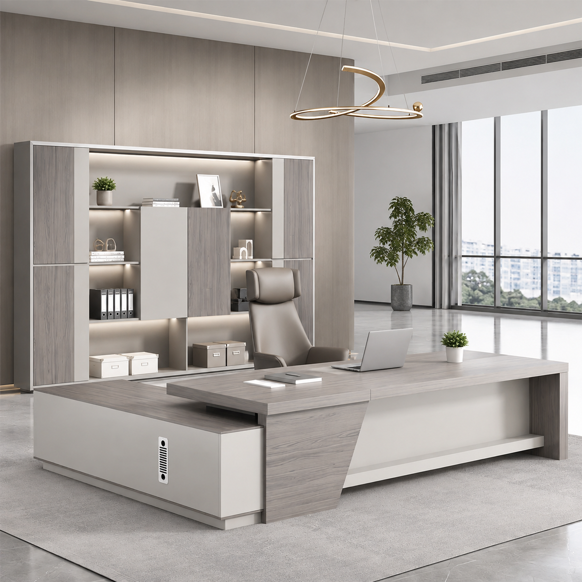 Executive Desk and Bookcase Options