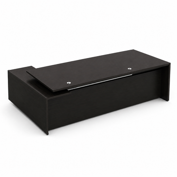 Executive Desk with Side Cabinet and Cable Management