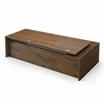 Executive Desk with Side Cabinet and Cable Management