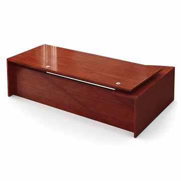 Executive Desk with Side Cabinet and Cable Management