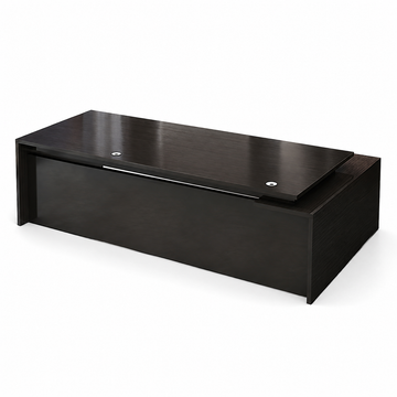 Executive Desk with Side Cabinet and Cable Management