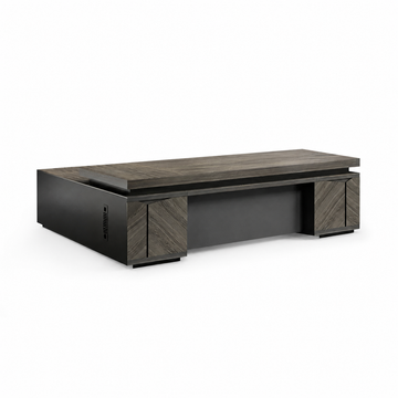 Executive Desk and Office Cabinet Options in Timber-Look Finish