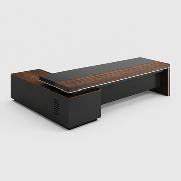 Executive Desk and File Cabinet Collection with Storage