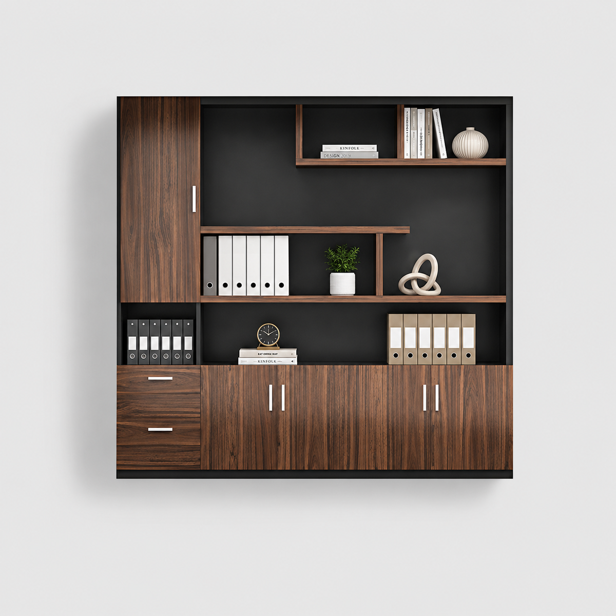 Executive Desk and File Cabinet Collection with Storage